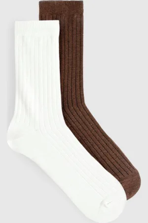 Boohoo Tonal 2 Pack Ribbed Socks - - ONE SIZE