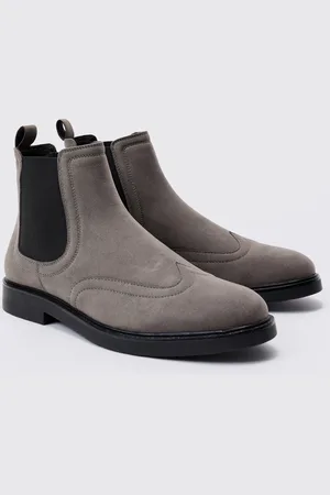 Boohoo Mens Faux Suede Chelsea Boots