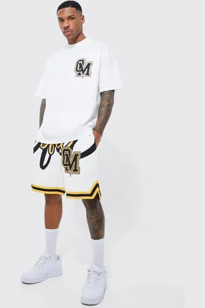 Boohoo Mens Oversized Ofcl Basketball T-shirt And Short Set