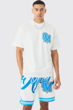 Boohoo Mens Oversized Ofcl Basketball T-shirt And Short Set