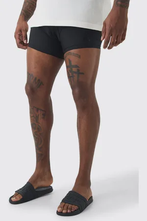 Boohoo Mens Plus Plain Trunk Swim Shorts