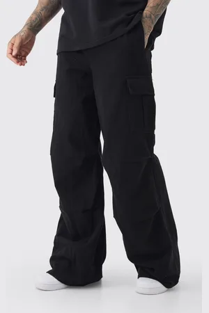 Boohoo Mens Tall Extreme Baggy Fit Cargo Trousers In