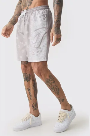 Boohoo Mens Tall Bandanna Printed Swim Shorts