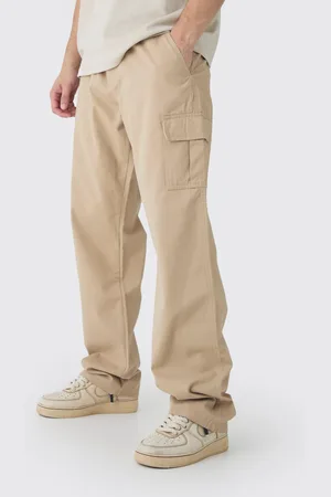 Boohoo Mens Tall Relaxed Fit Cargo Trousers