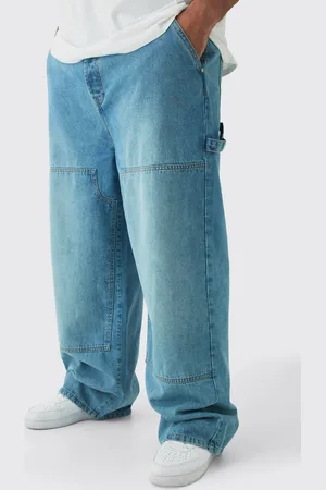 Boohoo Mens Plus Relaxed Fit Carpenter Jeans