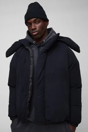 Boohoo Mens Man Extreme Heavy Padded Hooded Puffer Coat In