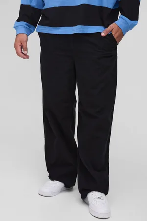 Boohoo Mens Plus Drawcord Relaxed Fit Chino