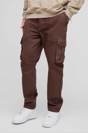 Boohoo Mens Tall Tapered Fit Cargo Trousers in