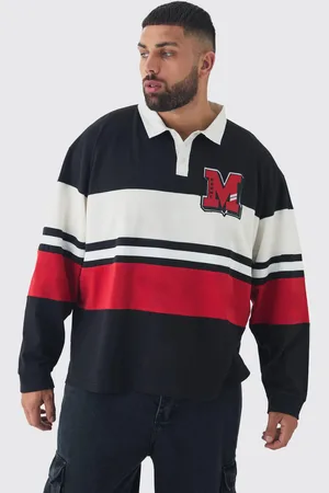 Boohoo Mens Plus Oversized Boxy Applique Polo