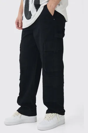 Boohoo Mens Tall Relaxed Fit Large Pocket Cargo Trousers