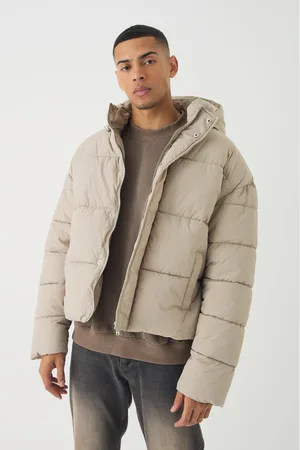 Boohoo Mens Boxy Crinkle Nylon Puffer In