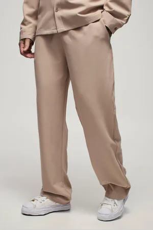 Boohoo Mens Tall Stretch Woven Relaxed Fit Trousers
