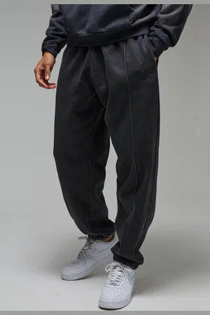 Boohoo Mens Training Dept Washed Pin Tuck Oversized Jogger