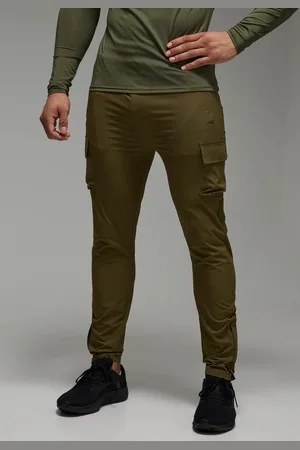 Boohoo Mens Man Active Gym Technical Tapered Cargo Jogger