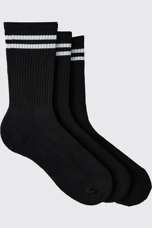 Boohoo Mens 3 Pack Sport Stripe Socks
