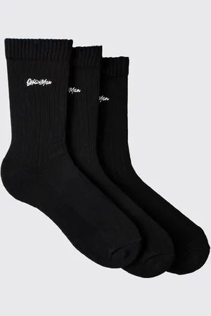 Boohoo Mens 3 Pack Official Sports Socks