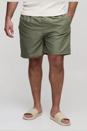 Boohoo Mens Plus Mid Length Regular Fit Swim Shorts