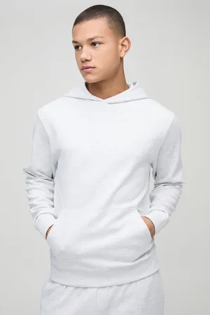 Boohoo Mens Slim Fit Interlock Hoodie