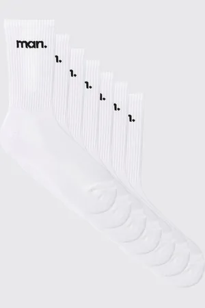 Boohoo Mens 7 Pack MAN Sports Socks