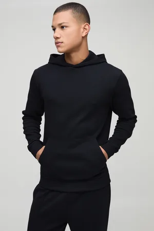 Boohoo Mens Slim Fit Interlock Hoodie