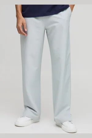 Boohoo Mens Elasticated Waist Relaxed Fit Technical Stretch Trousers