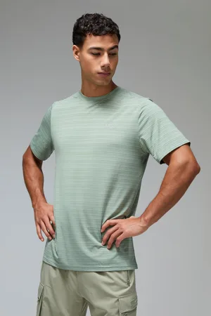 Boohoo Mens Man Active Engineered Performance Regular Fit T-shirt