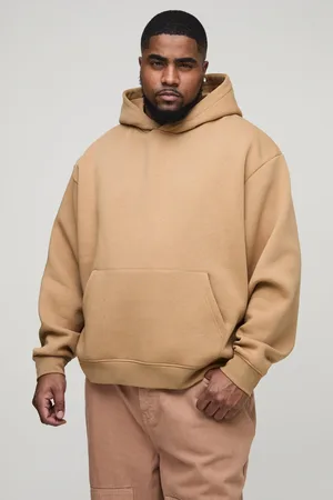 Boohoo Mens Plus 330GSM Oversized Boxy Basic Hoodie