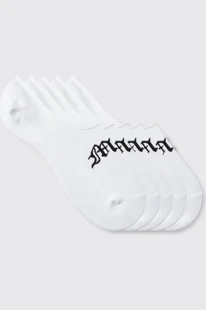 Boohoo Mens 5 Pack Gothic Man Invisible Socks