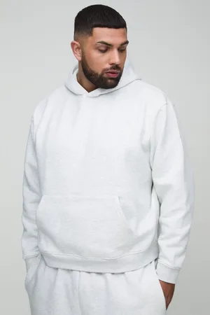 Boohoo Mens Plus 330GSM Oversized Boxy Basic Hoodie