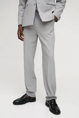 Boohoo Mens Straight Fit Tailored Trouser