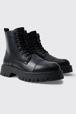 Boohoo Mens Chunky Lace Up Worker Boot