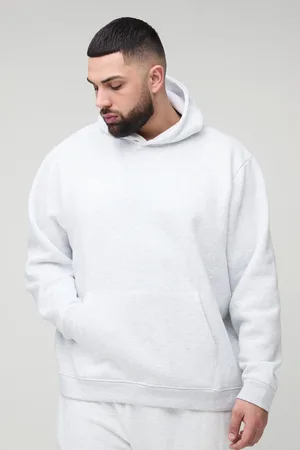 Boohoo Mens Plus 330GSM Over The Head Basic Regular Fit Hoodie