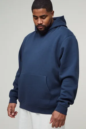 Boohoo Mens Plus 330GSM Over The Head Basic Regular Fit Hoodie