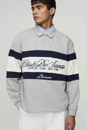 Boohoo Mens Oversized Club De Sante Rugby Polo