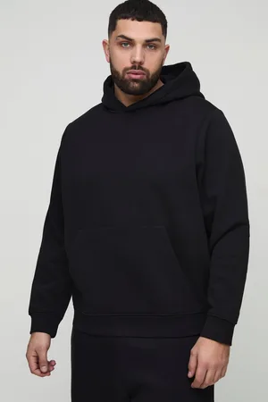 Boohoo Mens Plus 330GSM Over The Head Basic Regular Fit Hoodie
