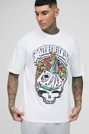 Boohoo Mens Tall Grateful Dead License Oversized Print T-Shirt