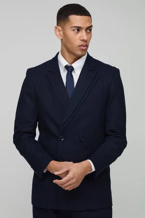 Boohoo Mens Relaxed Fit Double Breasted Blazer