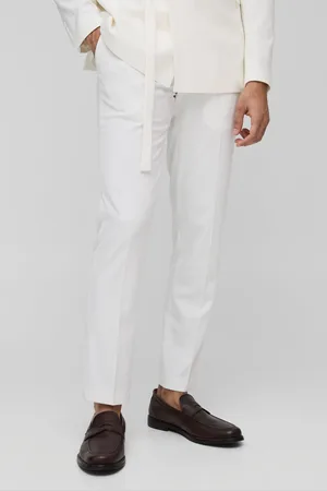 Boohoo Mens Slim Fit Fixed Waistband Suit Trousers