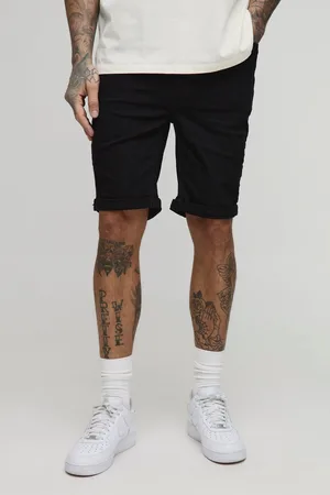 Boohoo Mens Tall Skinny Stretch Denim Shorts