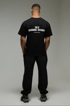 Boohoo Mens MAN Active Oversized 26.2 Running Division T-Shirt