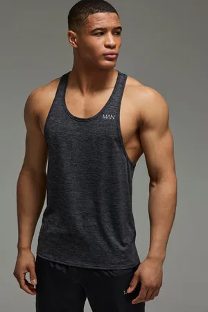 Boohoo Mens Man Active Lightweight Racer Drop Armhole Vest