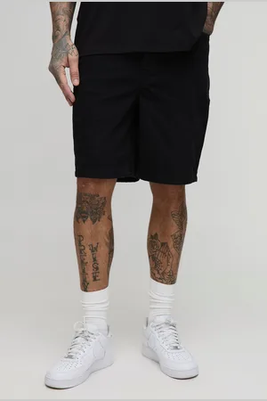 Boohoo Mens Tall Relaxed Rigid Denim Shorts