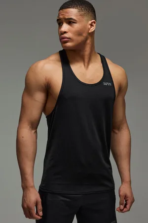 Boohoo Mens Man Active Lightweight Racer Drop Armhole Vest