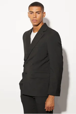 Boohoo Mens Slim Double Breasted Suit Jacket