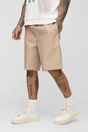 Boohoo Mens Tall Woven PU Relaxed Fit Pocket Detail Shorts