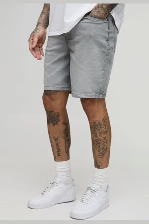 Boohoo Mens Tall Relaxed Rigid Denim Shorts