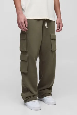 Boohoo Mens Tall Loopback Oversized Cargo Joggers