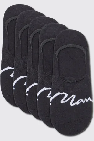 Boohoo Mens 5 Pack Man Signature Invisible Socks