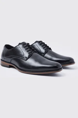 Boohoo Mens Faux Leather Lace Up Derby Shoes