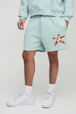 Boohoo Mens Relaxed Fit Jersey BM Printed Shorts